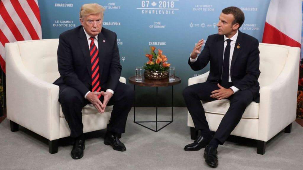 Emmanuel Macron hit back at Donald Trump's 'fit of anger&#39 at the G7