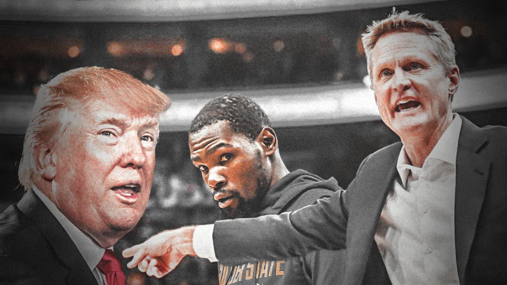 Steve Kerr Warriors Kevin Durant Donald Trump