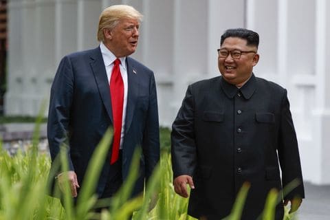 President Trump and North Korean leader Kim Jong Un on Tuesday in Singapore