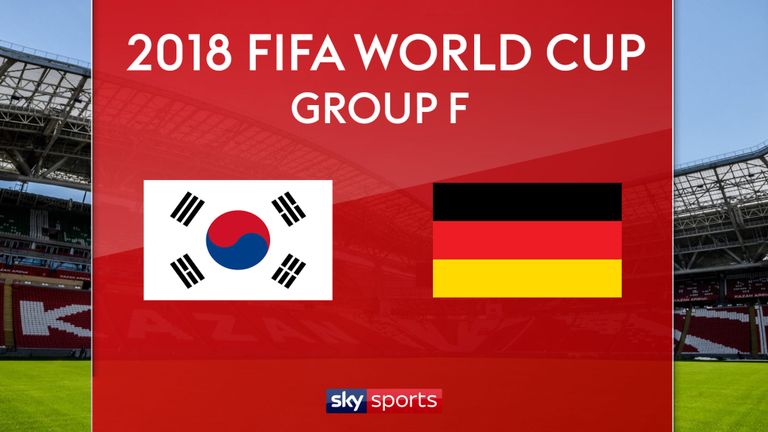 South Korea play Germany in Group F on Wednesday