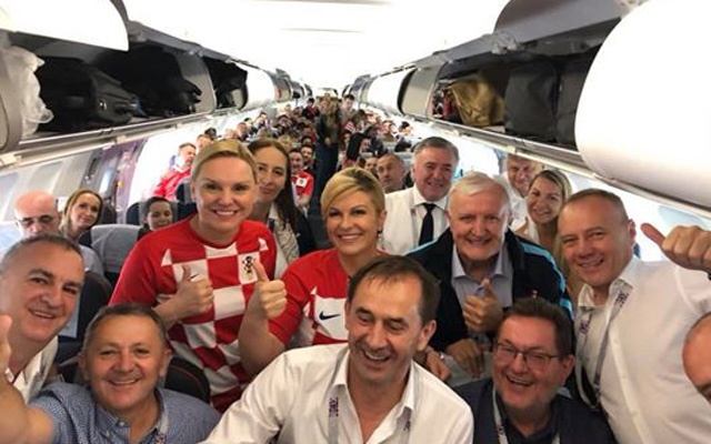 Jul 1 flight to Russia. Facebook  Kolinda Grabar-Kitarovi