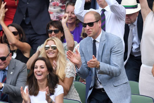 Kate and Prince William attend the Men's Singles Final in 2017