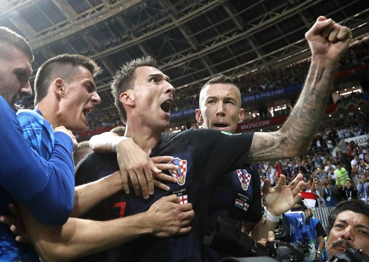 Mario Mandzukic scored the winner for Croatia in extra-time