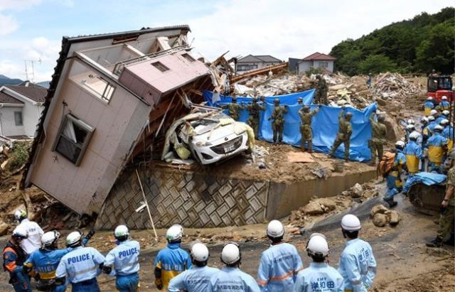 Severe rainfall leaves dozens dead in Japan