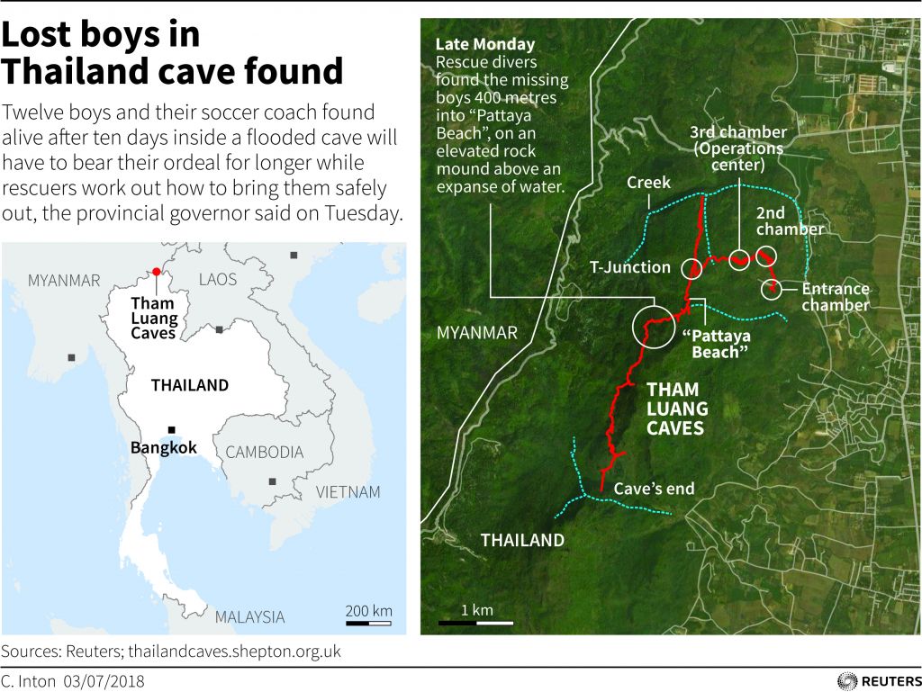 Thailand cave map