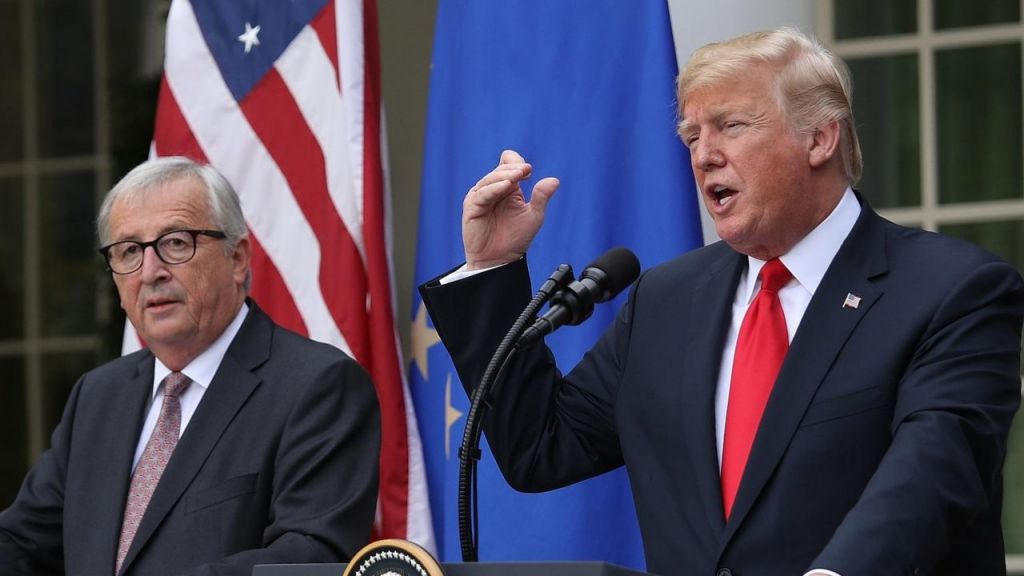 Trump announces that US EU agreed to work on deal to resolve tariffs