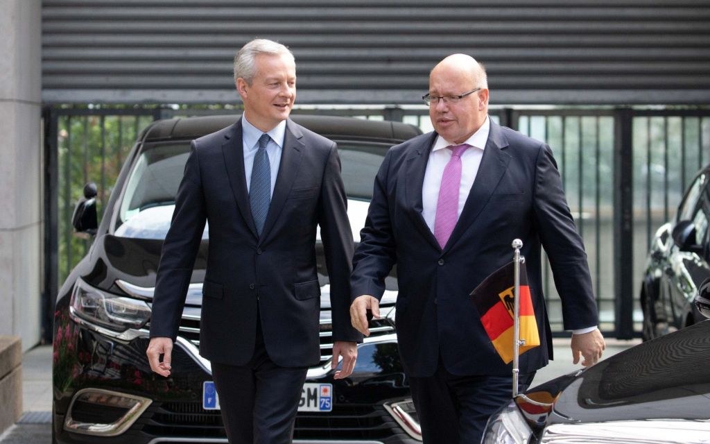 French Minister of economy Bruno Le Maire and the German Economy Minister Peter Altmaier