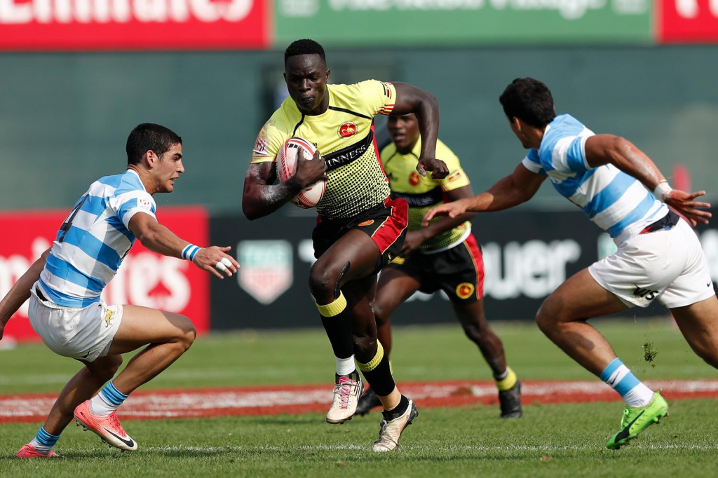 Uganda was playing their first ever Sevens World Cup match