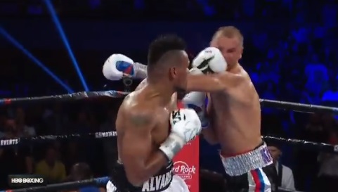 Eleider Alvarez knockdown