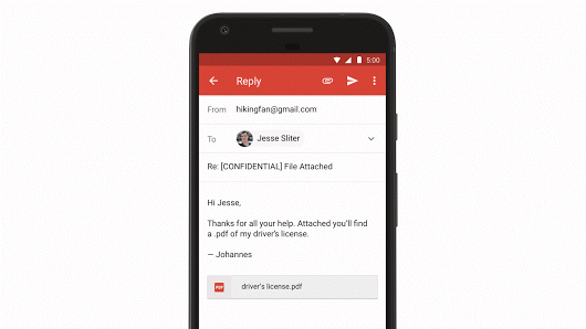 Gmail Brings Confidential Emails to Mobile