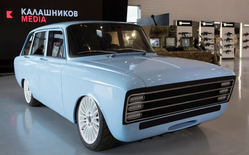 Kalashnikov Concern unveiled its concept electric car on Thursday