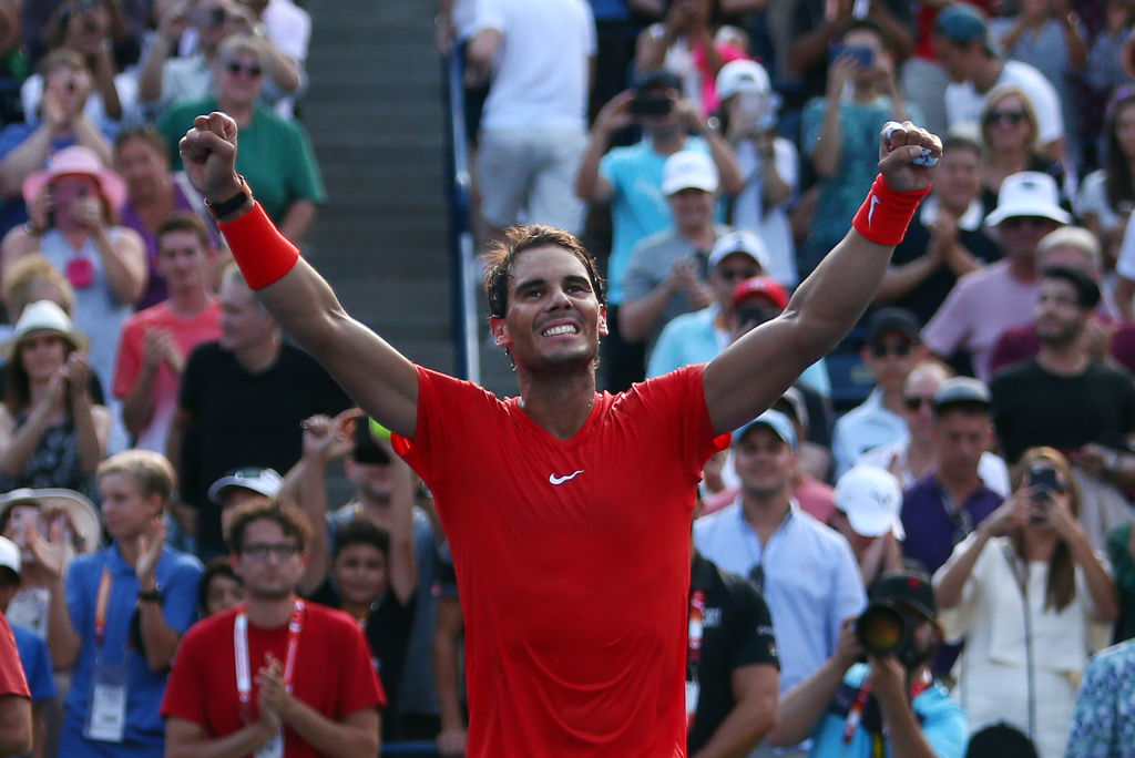 Nadal went on to win the title