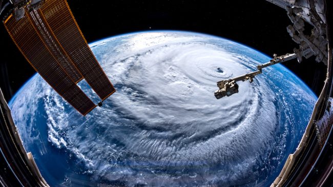 Hurricane Florence as seen from the International Space Station