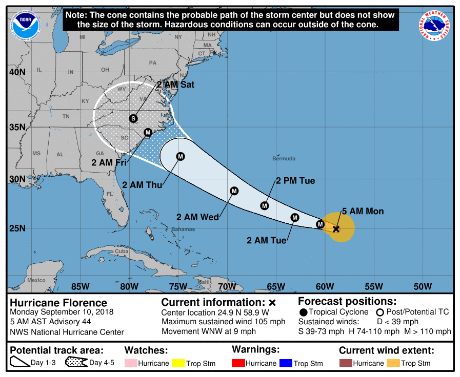 US braces for ‘major’ hurricane Florence