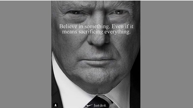 Trump Jr. shares doctored Nike ad featuring President Trump instead of Colin Kaepernick