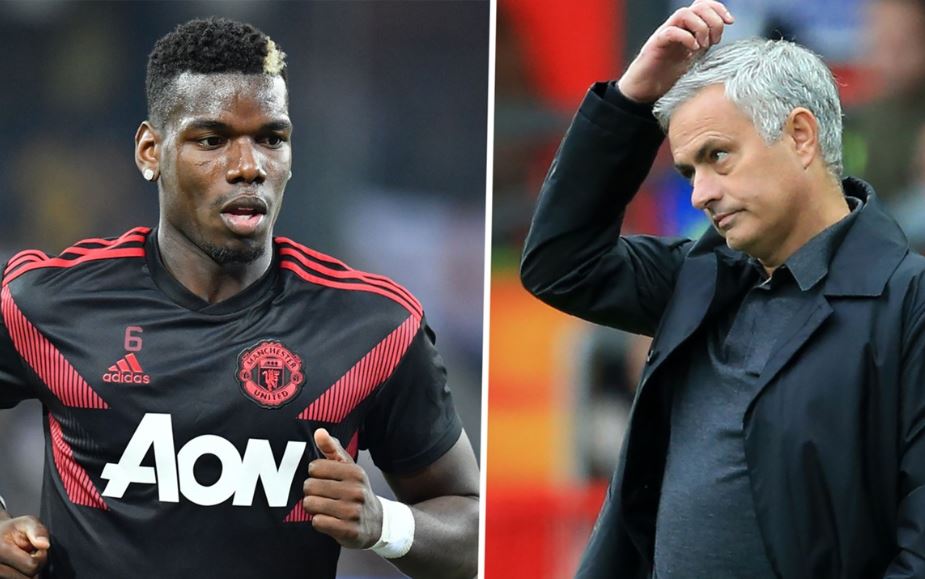 Paul Pogba and Jose Mourinho