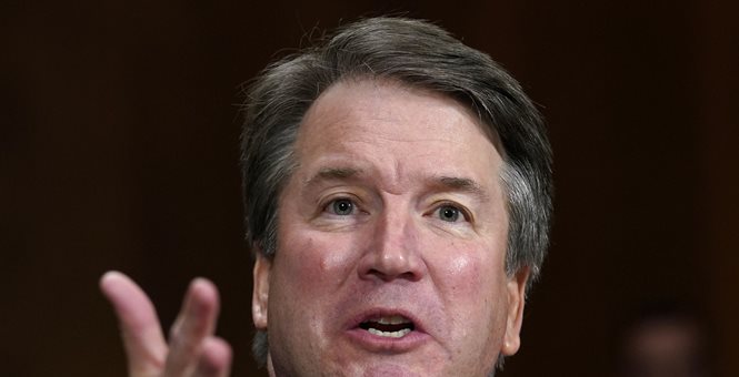 The Latest Kavanaugh accused of throwing ice at man in 1985