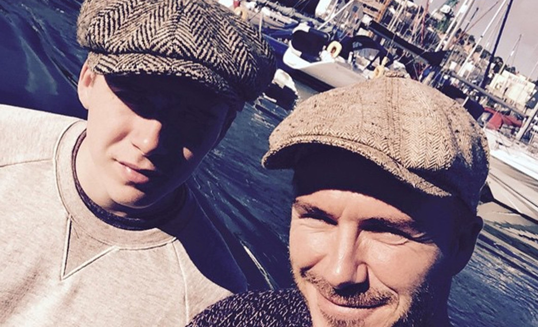 Brooklyn and David Beckham went on a fishing trip this week