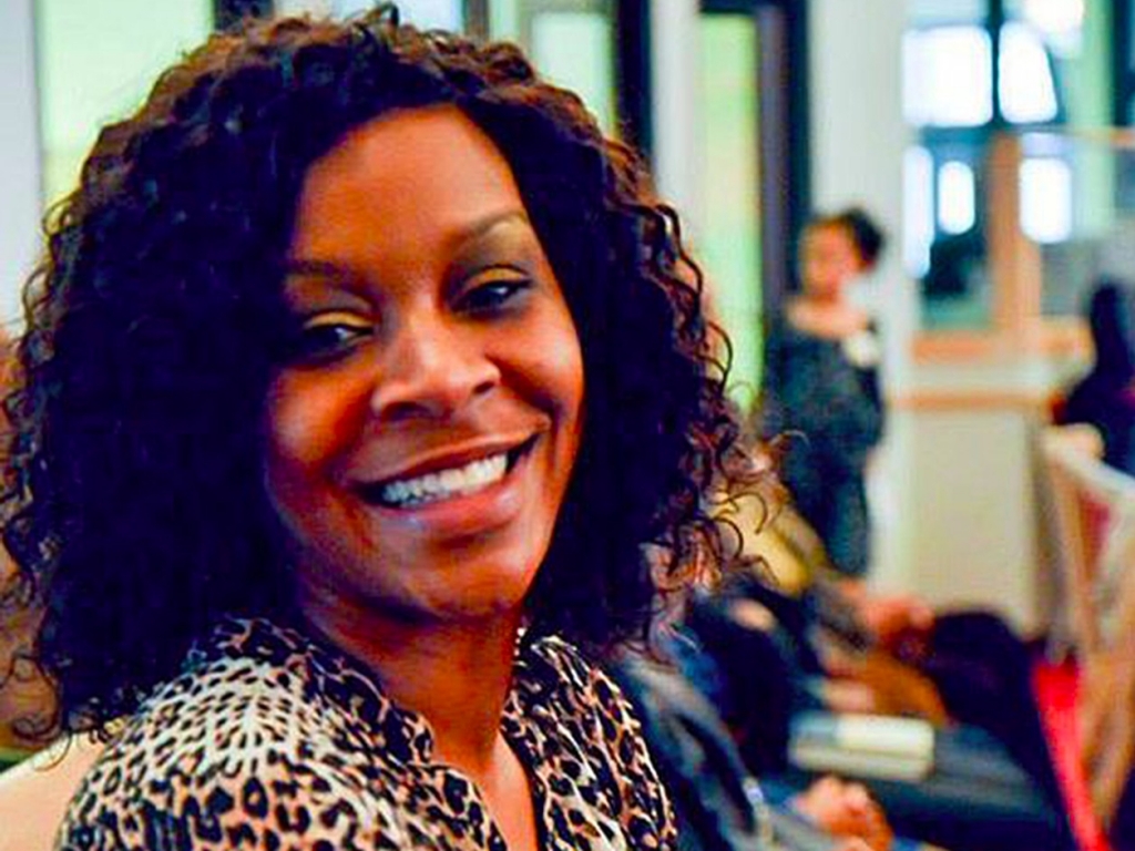 A screenshot of activist Sandra Bland who was found dead in a jail cell in Texas after being arrested during a traffic stop