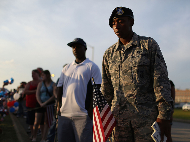 Armed Men Guarding Ohio Military Recruiting Centers