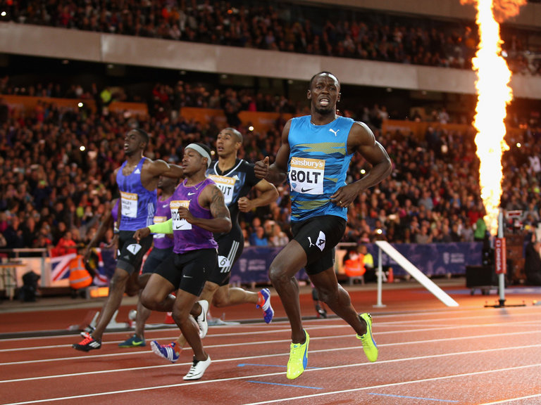 Usain Bolt wins 100m at London's Anniversary Games