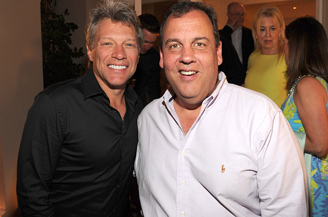 Jon Bon Jovi and Chris Christie