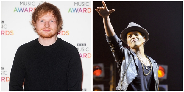 Bruno Mars and Ed Sheeran jump on the Taylor and Nicki Twitter beef bandwagon