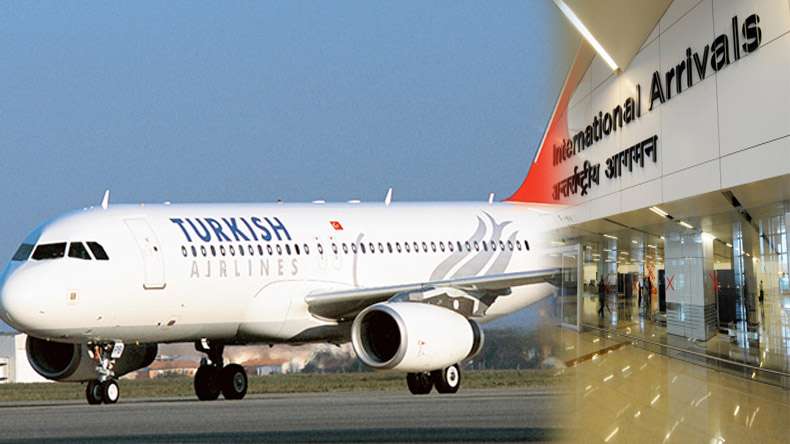 16:04 
   
              Turkish Airlines flight from Bangkok makes emergency landing at IGI Airport following bomb threat