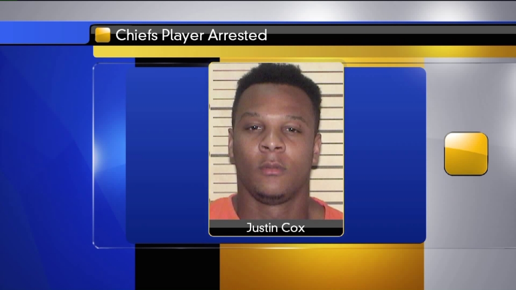 Chiefs player Justin Cox arrested