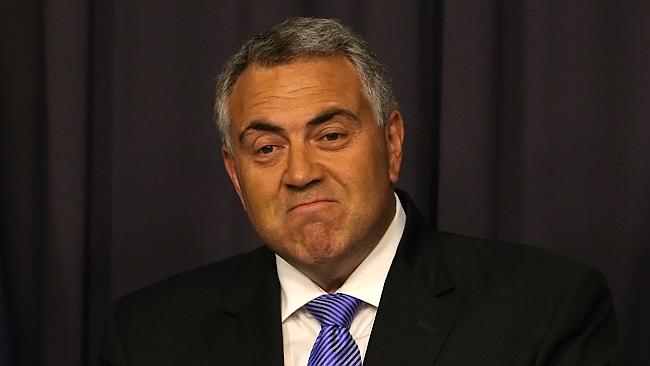 Defending negative gearing... Treasurer Joe Hockey