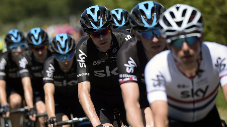 Froome enjoyed a calmer day in the peloton on stage seven