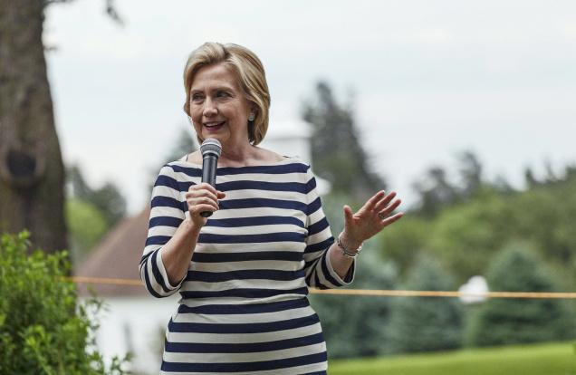 Democratic U.S. presidential candidate Hillary Clinton campaigns in Iowa on Saturday