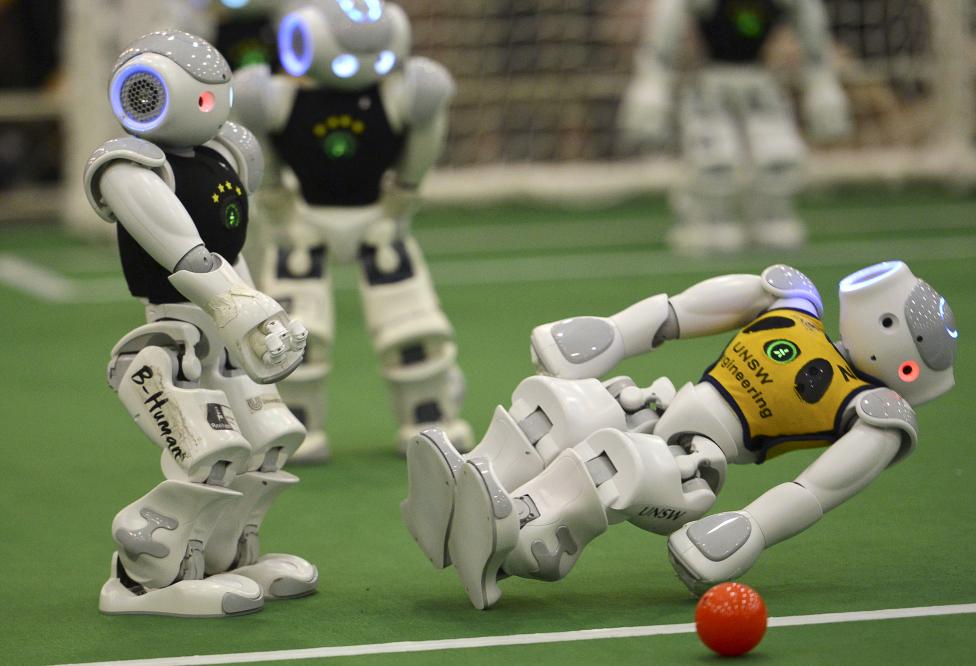 The Robocup or'Robot Soccer World Cup, is an annual international robotics competition. REUTERS  Stringer