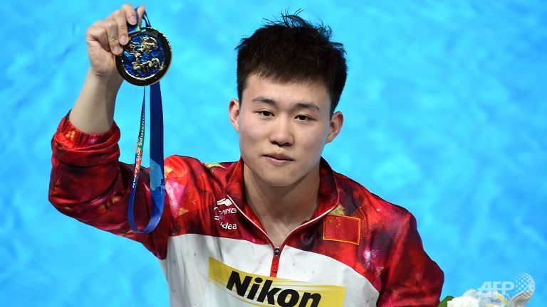 Swimming: Five-star Xie claims China's fourth diving gold - Channel NewsAsia