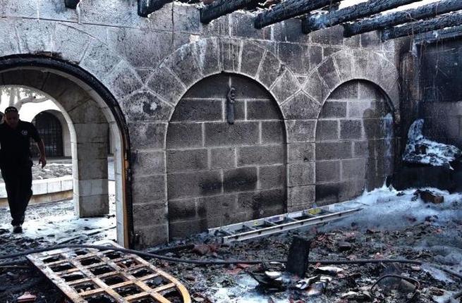 Jewish extremists set fire to the Church of Loaves and Fishes in the Galilee in June