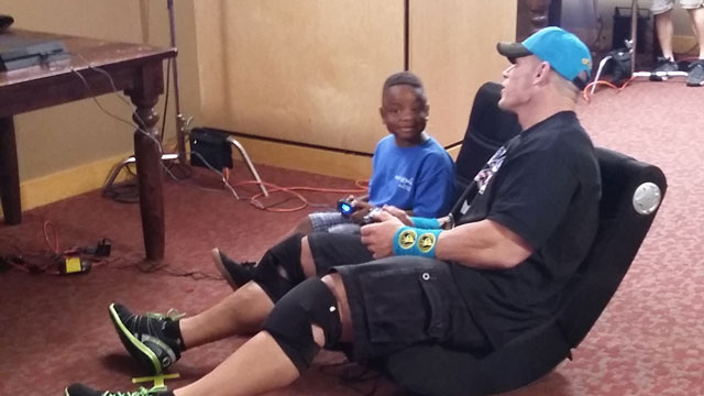 Local Make-a Wish recipient meets his idol WWE's John Cena