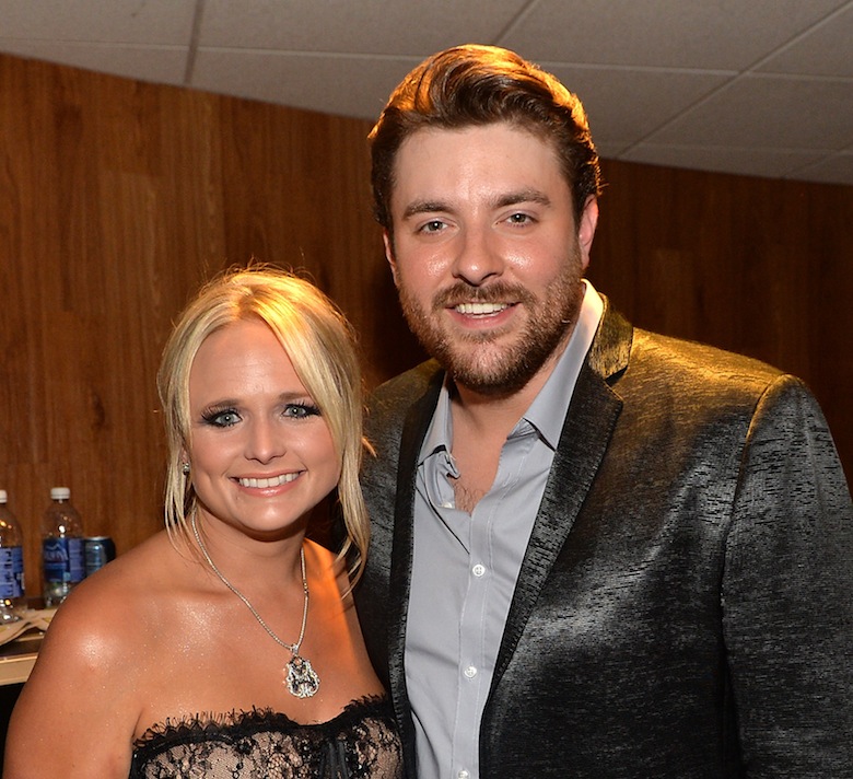 Miranda Lambert and Chris Young backstage