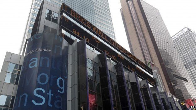 UK-MORGAN-STANLEY-RESULTS:Morgan Stanley profit falls on compensation costs tax provision