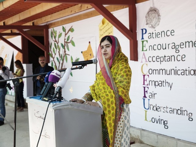 Students in Moradabad celebrate Malala Yousafzai's birthday by painting her