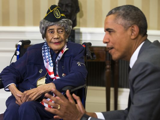 Woman deemed oldest US veteran set for flight to meet Obama