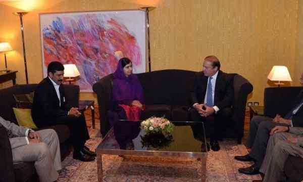 Malala tells Sharif she wants to return home