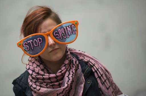 Protesters stage a demonstration on Capitol hill in Washington DC