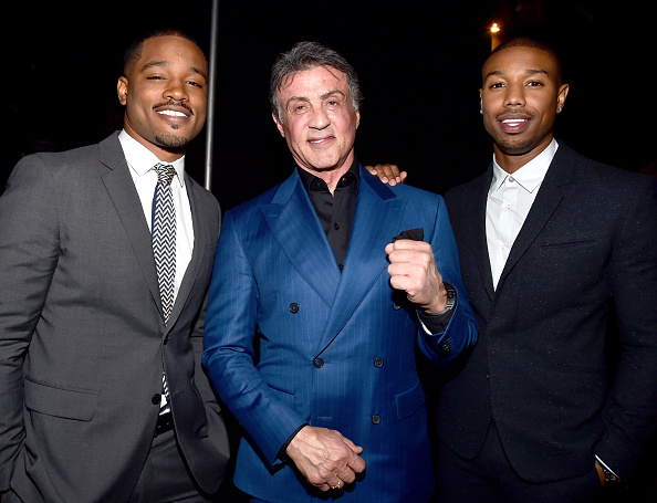 Director Ryan Coogler actors Sylvester Stallone and Michael B. Jordan