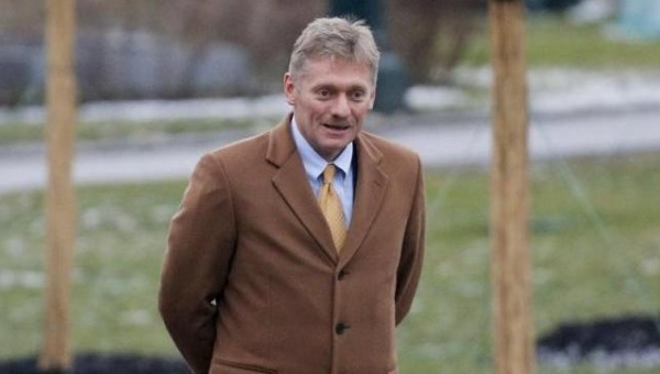 Russian presidential spokesperson Dmitry Peskov in central Moscow