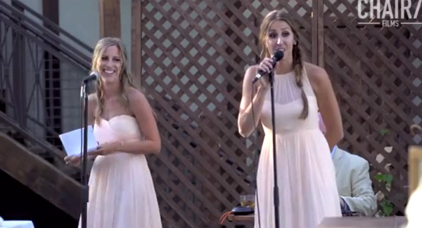 Bridesmaid Sisters Deliver Epic Musical Toast to Bride