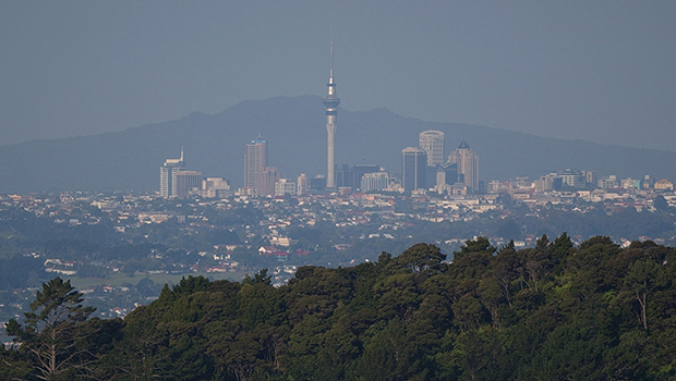 Smog over Auckland