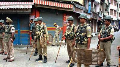 Terrorists hurled the grenade at the Achabal bus stand and immediately after that moved into hiding