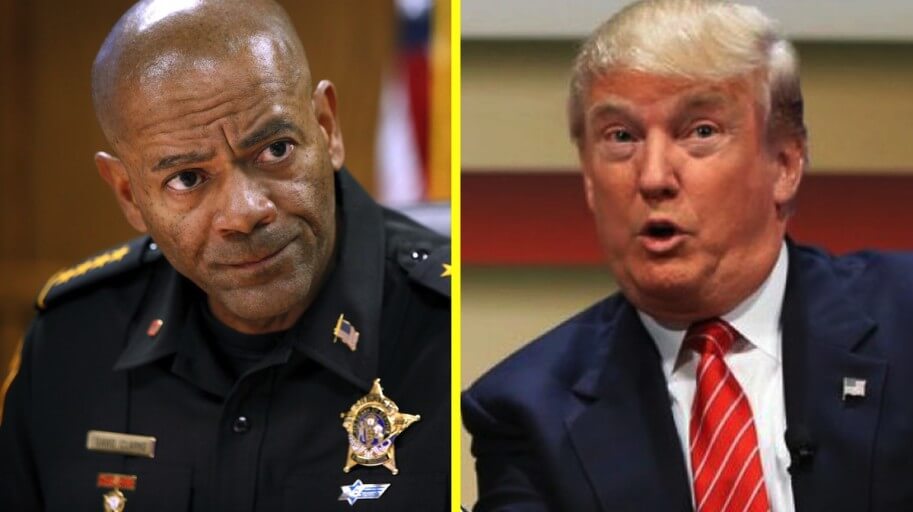 WJ images Sheriff Clarke on Trump