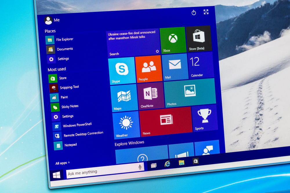 Windows 10 Start Menu