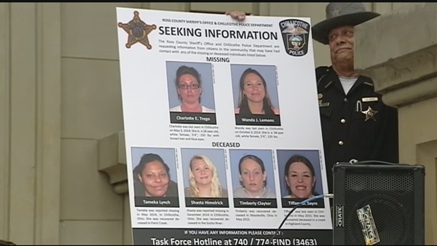 Task force in Chillicothe investigating deaths of 4 women disappearance of 2